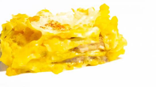 Lasagna zucca, porcini e taleggio