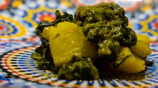 Aloo Palak (patate e spinaci)