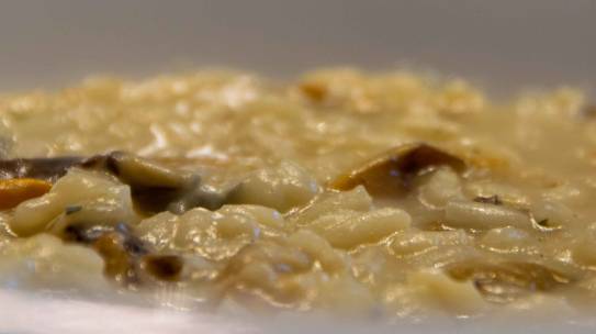 Risotto al Kanabe * erborinato e finferle